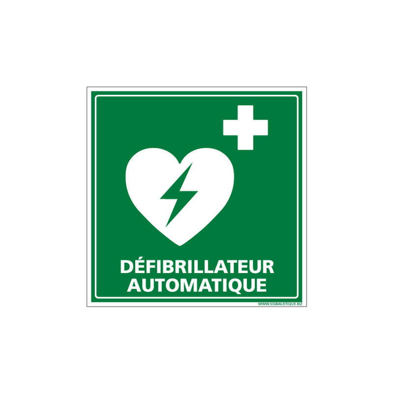 panneau defibrillateur automatique b0329